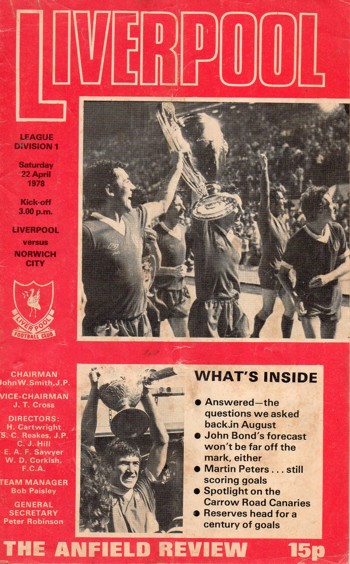 Match programme